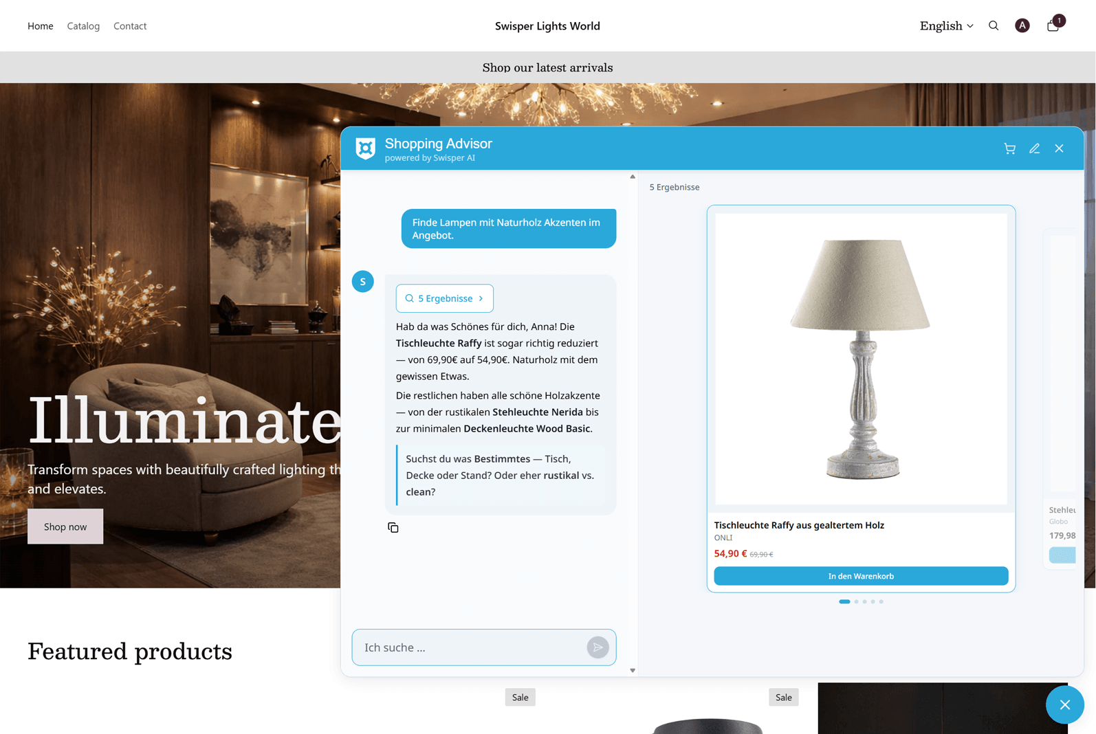 Shopping Assistant demo